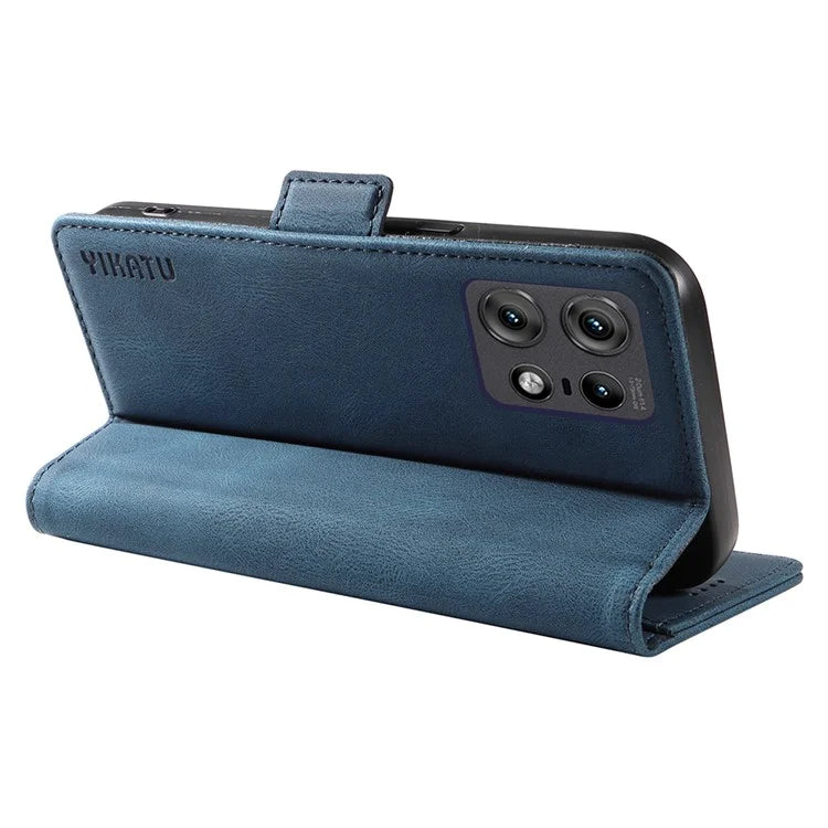YIKATU YK-005 For Motorola Edge 50 Pro 5G Case Card Slot Skin-Touch Leather Flip Phone Cover