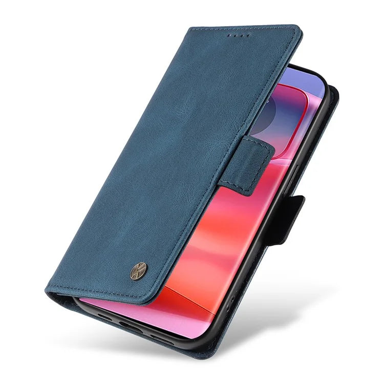 YIKATU YK-005 For Motorola Edge 50 Pro 5G Case Card Slot Skin-Touch Leather Flip Phone Cover