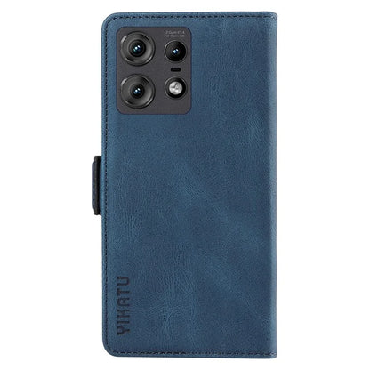 YIKATU YK-005 For Motorola Edge 50 Pro 5G Case Card Slot Skin-Touch Leather Flip Phone Cover