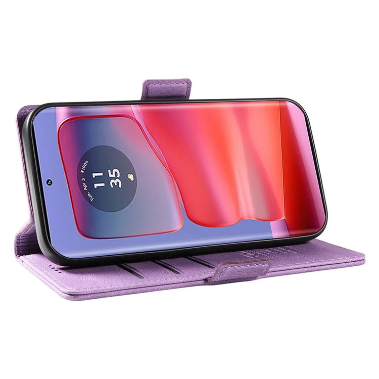 YIKATU YK-005 For Motorola Edge 50 Pro 5G Case Card Slot Skin-Touch Leather Flip Phone Cover