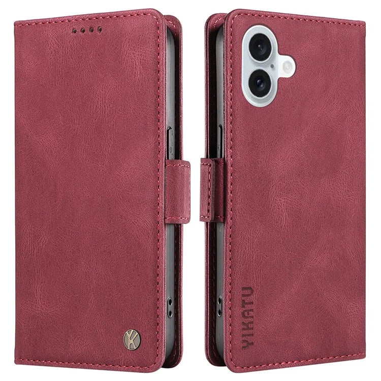YIKATU YK-005 For iPhone 16 Plus Case Wallet Leather Phone Cover