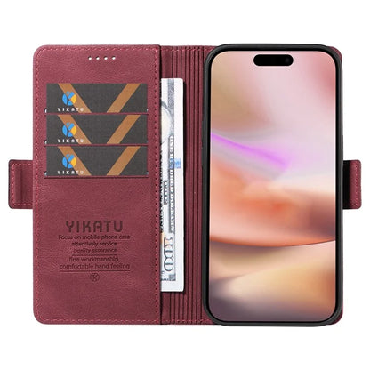 YIKATU YK-005 For iPhone 16 Plus Case Wallet Leather Phone Cover