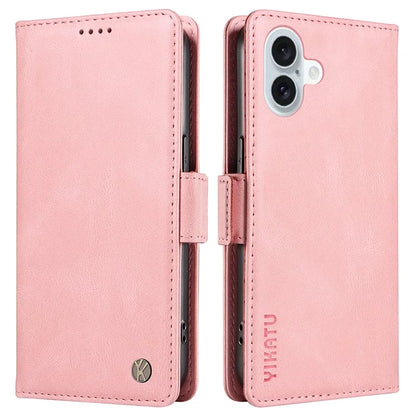 YIKATU YK-005 For iPhone 16 Plus Case Wallet Leather Phone Cover
