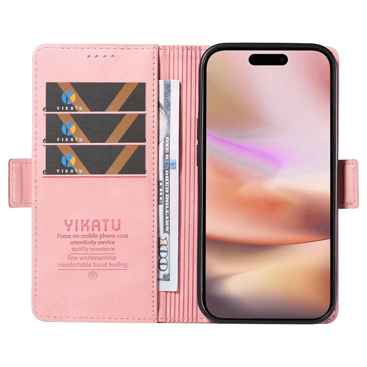 YIKATU YK-005 For iPhone 16 Plus Case Wallet Leather Phone Cover