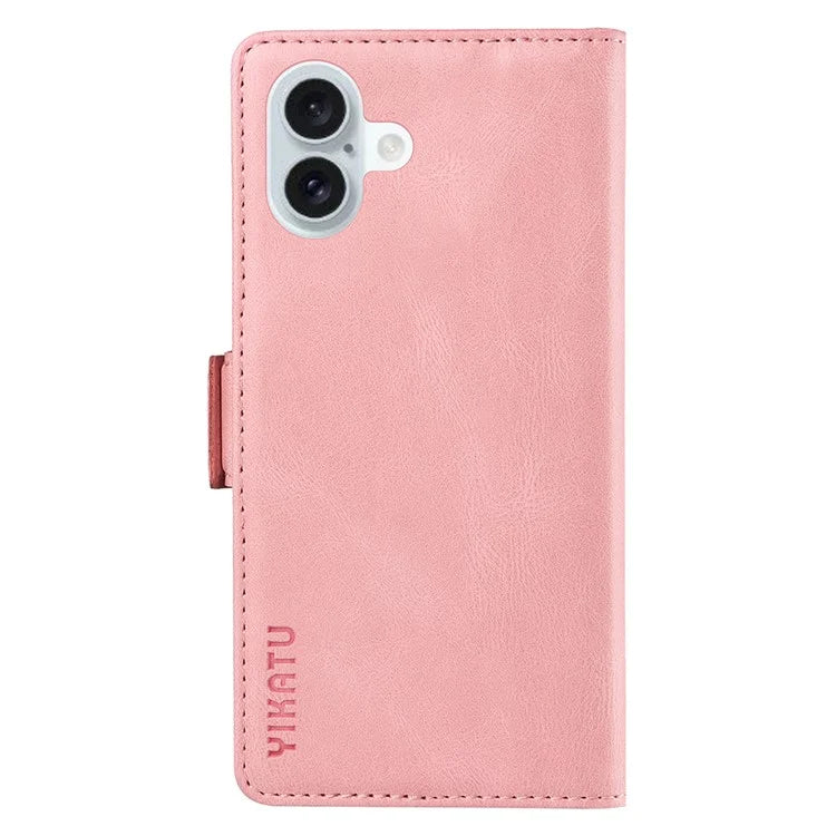 YIKATU YK-005 For iPhone 16 Plus Case Wallet Leather Phone Cover