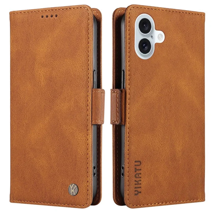 YIKATU YK-005 For iPhone 16 Plus Case Wallet Leather Phone Cover