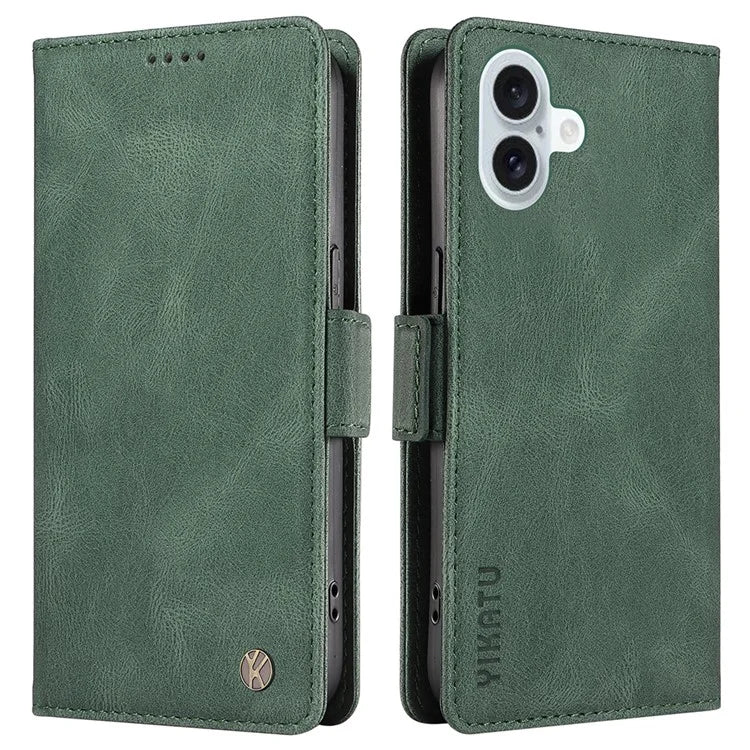YIKATU YK-005 For iPhone 16 Plus Case Wallet Leather Phone Cover