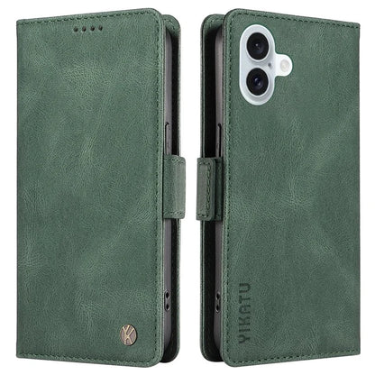 YIKATU YK-005 For iPhone 16 Plus Case Wallet Leather Phone Cover