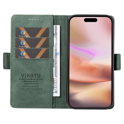 YIKATU YK-005 For iPhone 16 Plus Case Wallet Leather Phone Cover