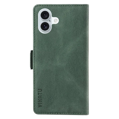 YIKATU YK-005 For iPhone 16 Plus Case Wallet Leather Phone Cover