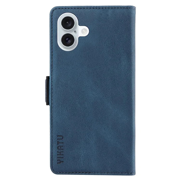YIKATU YK-005 For iPhone 16 Plus Case Wallet Leather Phone Cover