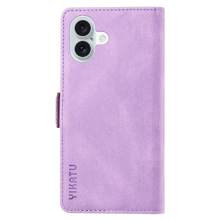 YIKATU YK-005 For iPhone 16 Plus Case Wallet Leather Phone Cover