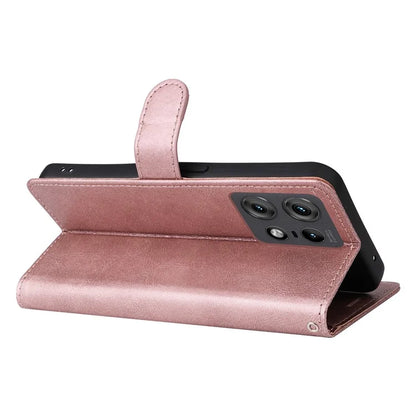KT Leather Series-2 for Motorola Edge 50 Pro 5G Shockproof Case Solid Color Leather Phone Cover