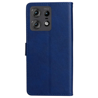 KT Leather Series-2 for Motorola Edge 50 Pro 5G Shockproof Case Solid Color Leather Phone Cover