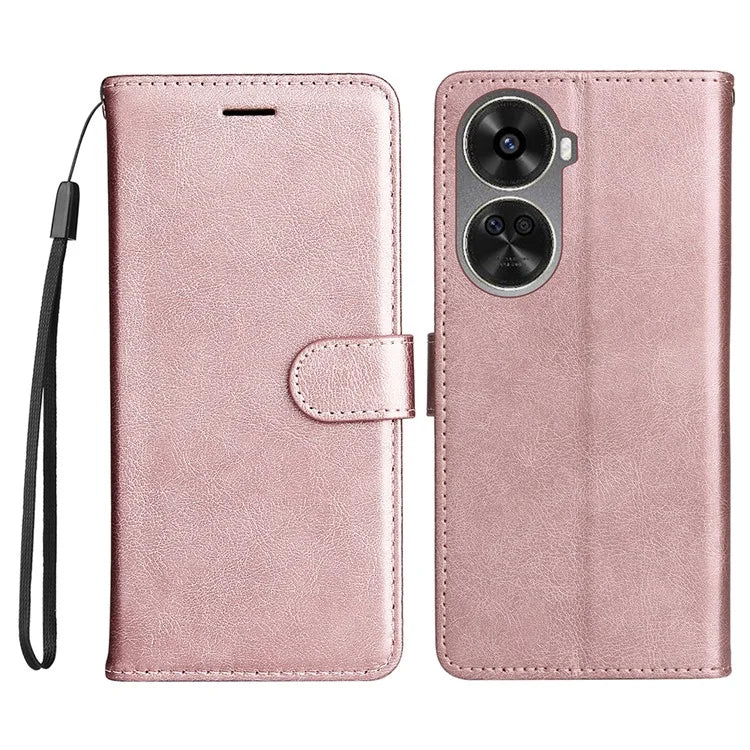 KT Leather Series-2 for Huawei nova 12 SE 4G / nova 11 SE Case Solid Color Shockproof Phone Cover