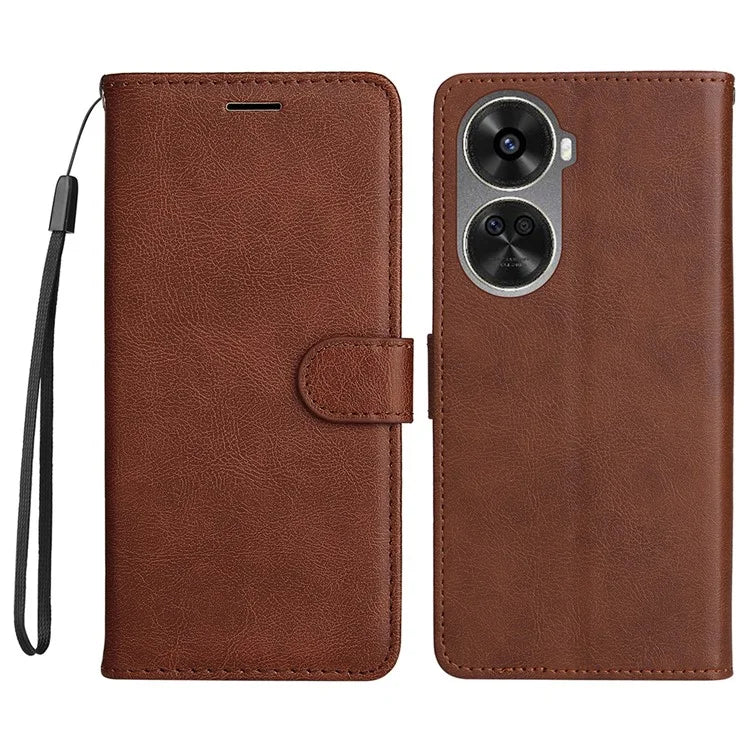 KT Leather Series-2 for Huawei nova 12 SE 4G / nova 11 SE Case Solid Color Shockproof Phone Cover