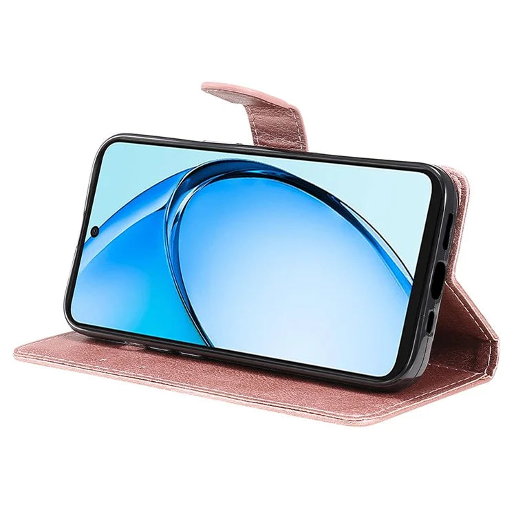 KT Leather Series-2 for Oppo A60 4G Leather Case Solid Color Shockproof Phone Cover