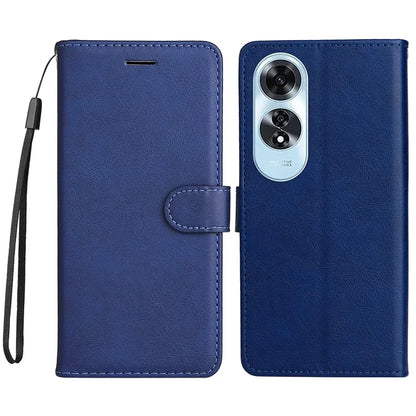 KT Leather Series-2 for Oppo A60 4G Leather Case Solid Color Shockproof Phone Cover