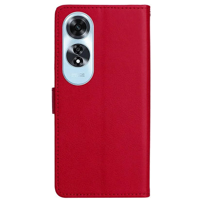 KT Leather Series-2 for Oppo A60 4G Leather Case Solid Color Shockproof Phone Cover