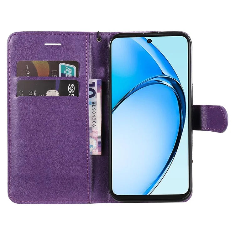 KT Leather Series-2 for Oppo A60 4G Leather Case Solid Color Shockproof Phone Cover