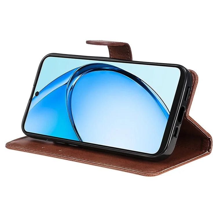 KT Leather Series-2 for Oppo A60 4G Leather Case Solid Color Shockproof Phone Cover