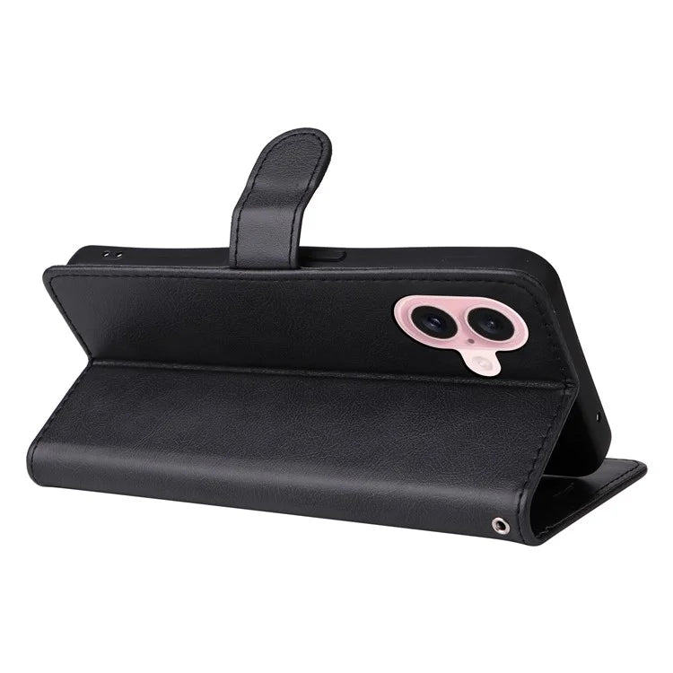 KT Leather Series-2 for iPhone 16 Case Card Slots Wallet Phone Leather Cover