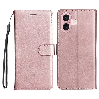 KT Leather Series-2 for iPhone 16 Case Card Slots Wallet Phone Leather Cover