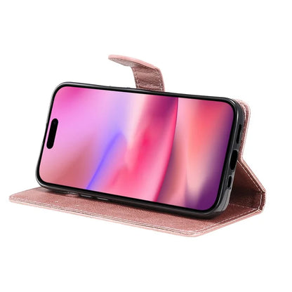KT Leather Series-2 for iPhone 16 Case Card Slots Wallet Phone Leather Cover