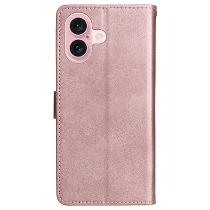 KT Leather Series-2 for iPhone 16 Case Card Slots Wallet Phone Leather Cover
