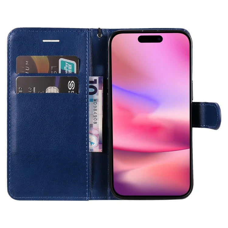 KT Leather Series-2 for iPhone 16 Case Card Slots Wallet Phone Leather Cover