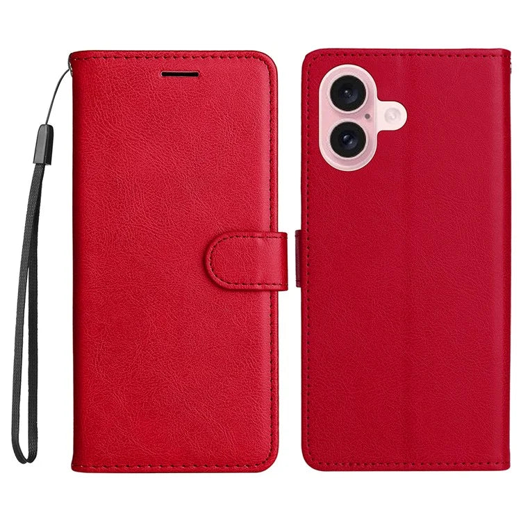 KT Leather Series-2 for iPhone 16 Case Card Slots Wallet Phone Leather Cover