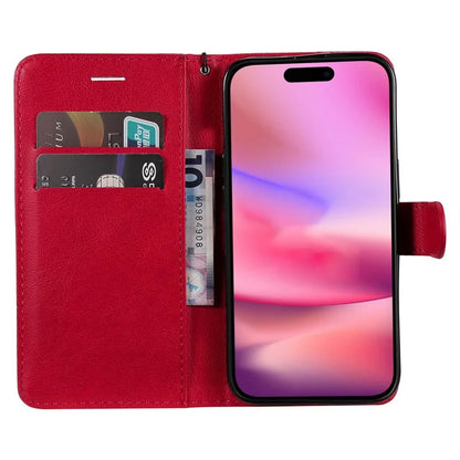 KT Leather Series-2 for iPhone 16 Case Card Slots Wallet Phone Leather Cover