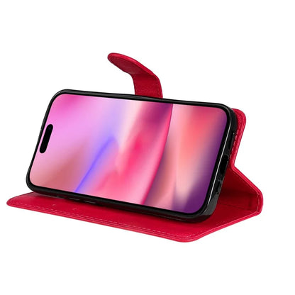KT Leather Series-2 for iPhone 16 Case Card Slots Wallet Phone Leather Cover