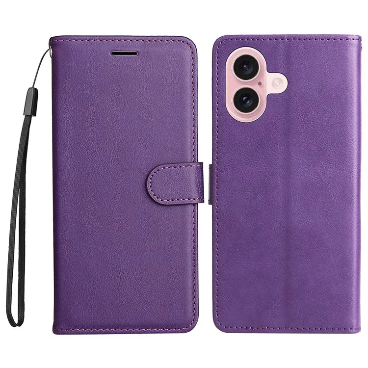 KT Leather Series-2 for iPhone 16 Case Card Slots Wallet Phone Leather Cover