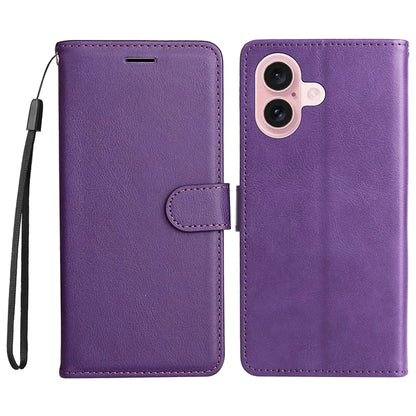 KT Leather Series-2 for iPhone 16 Case Card Slots Wallet Phone Leather Cover