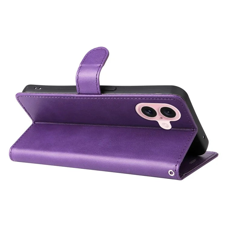 KT Leather Series-2 for iPhone 16 Case Card Slots Wallet Phone Leather Cover