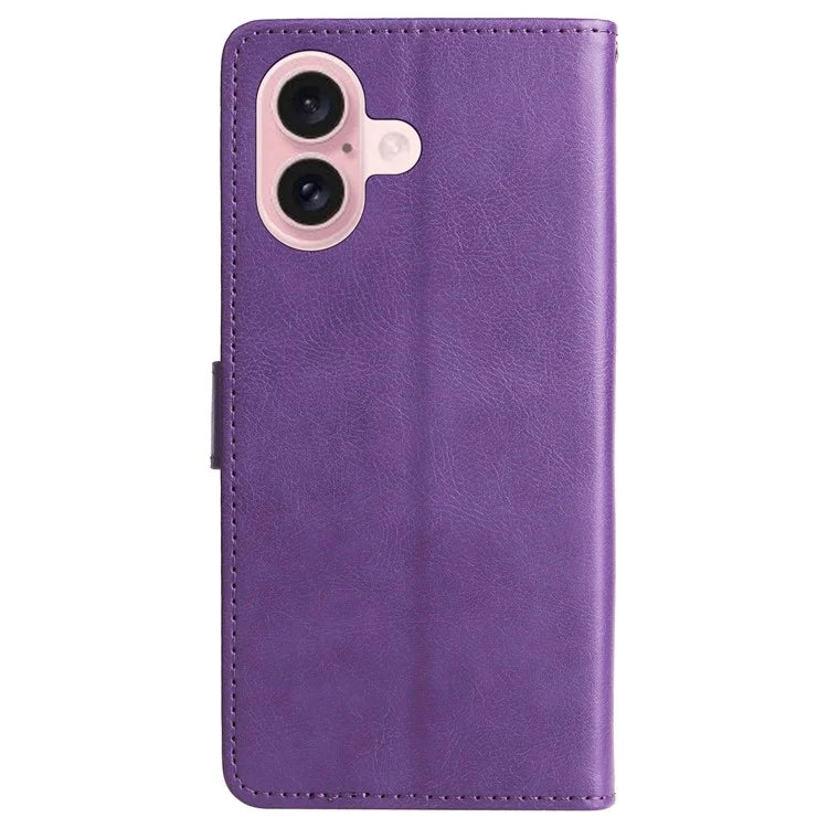 KT Leather Series-2 for iPhone 16 Case Card Slots Wallet Phone Leather Cover