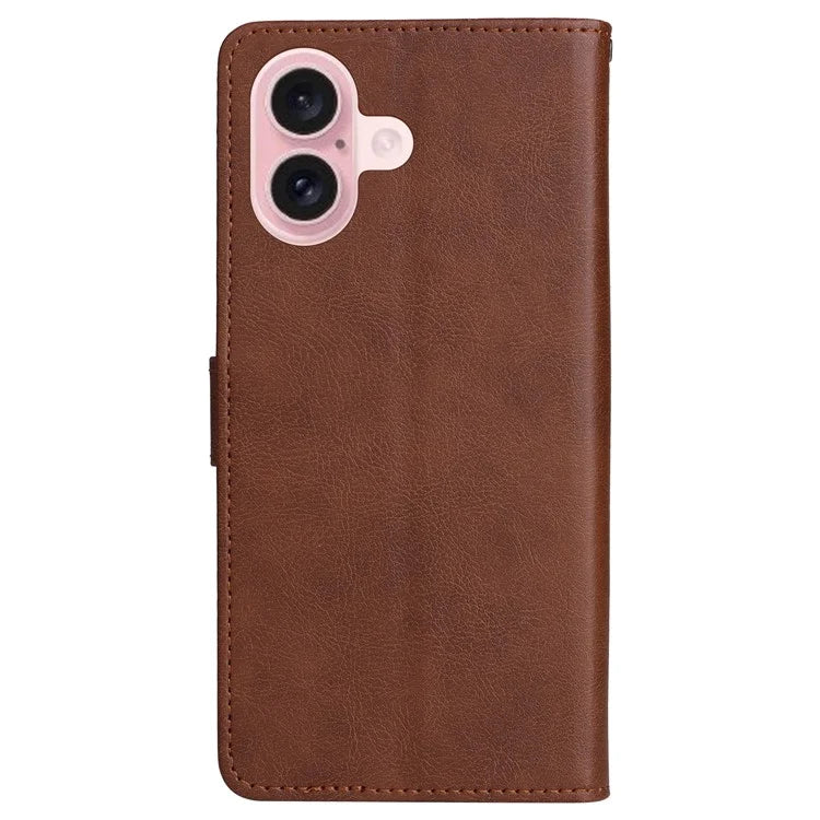 KT Leather Series-2 for iPhone 16 Case Card Slots Wallet Phone Leather Cover