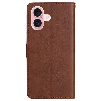 KT Leather Series-2 for iPhone 16 Case Card Slots Wallet Phone Leather Cover