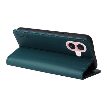 YIKATU YK-001 For iPhone 16 Case PU Leather Stand Wallet Protective Phone Cover