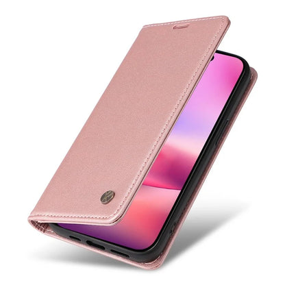 YIKATU YK-001 For iPhone 16 Case PU Leather Stand Wallet Protective Phone Cover