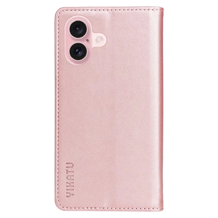 YIKATU YK-001 For iPhone 16 Case PU Leather Stand Wallet Protective Phone Cover