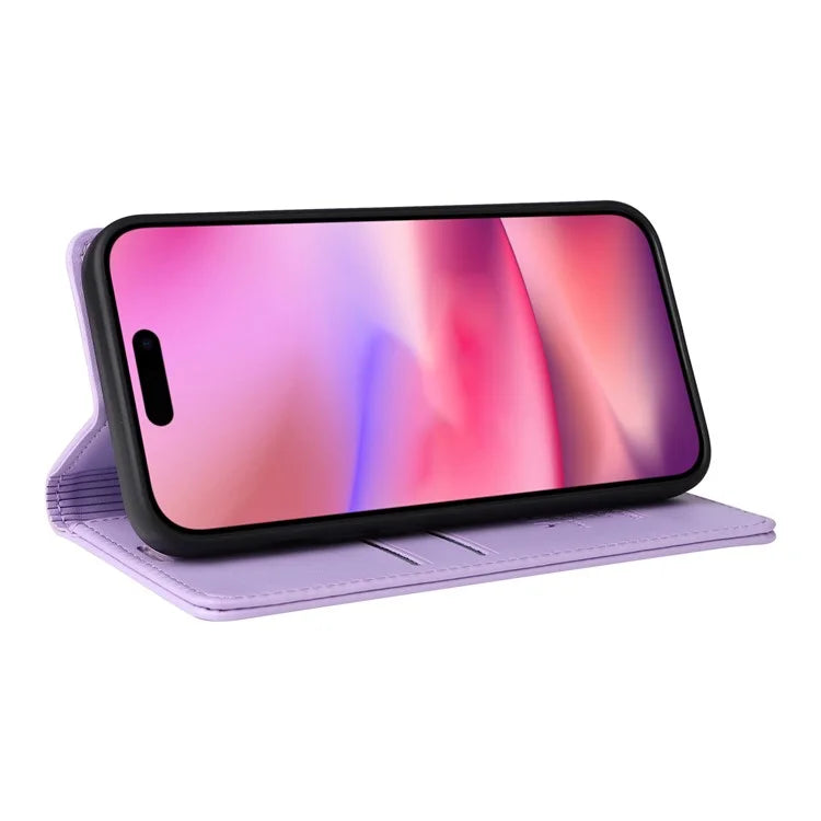 YIKATU YK-001 For iPhone 16 Case PU Leather Stand Wallet Protective Phone Cover