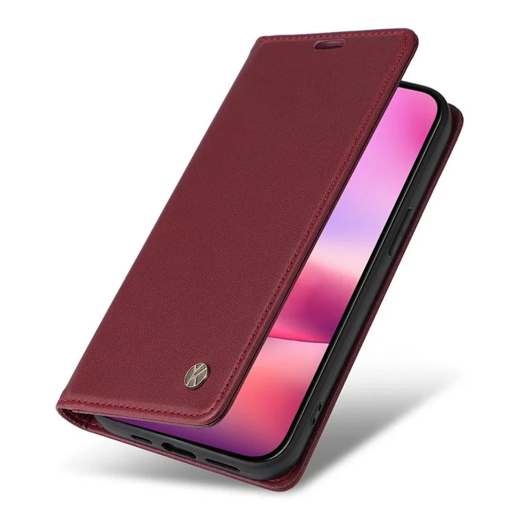 YIKATU YK-001 For iPhone 16 Case PU Leather Stand Wallet Protective Phone Cover