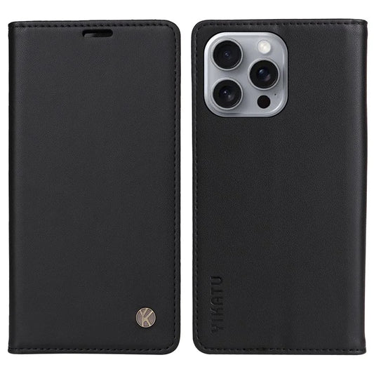 YIKATU YK-001 For iPhone 16 Pro Max Stand Case PU Leather Wallet Phone Cover
