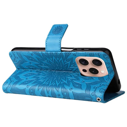 KT Imprinting Flower Series-1 For iPhone 16 Pro Max Case Wallet Leather Phone Cover