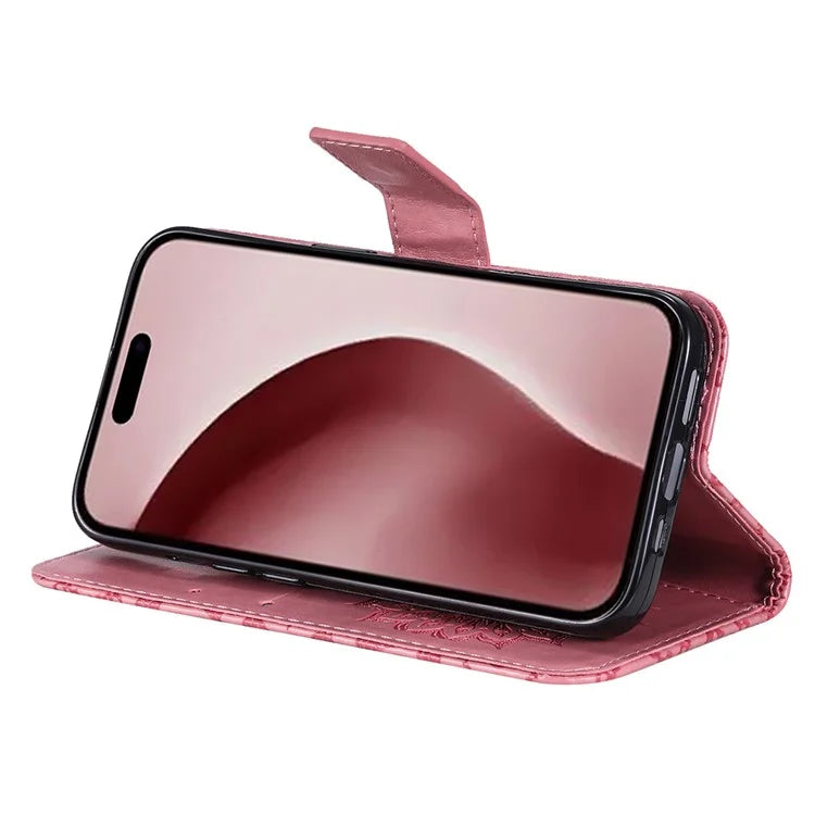 KT Imprinting Flower Series-1 For iPhone 16 Pro Max Case Wallet Leather Phone Cover
