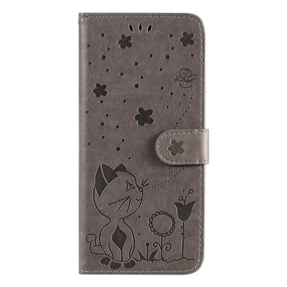 KT Imprinting Flower Series-4 For vivo V40 SE 5G / Y100 5G (Indonesia) / Y200e 5G / V30 Lite 5G (India) Leather Phone Case