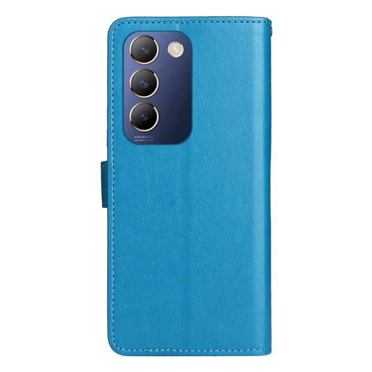 KT Imprinting Flower Series-4 For vivo V40 SE 5G / Y100 5G (Indonesia) / Y200e 5G / V30 Lite 5G (India) Leather Phone Case