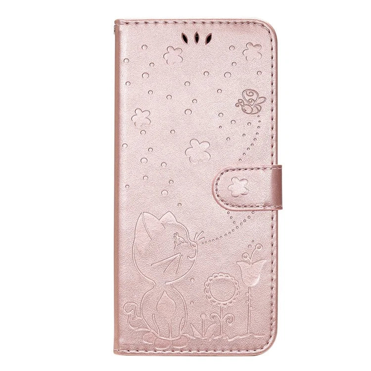 KT Imprinting Flower Series-4 For vivo V40 SE 5G / Y100 5G (Indonesia) / Y200e 5G / V30 Lite 5G (India) Leather Phone Case